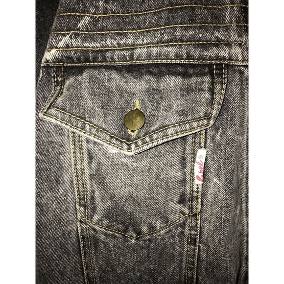 VTG Custom Hand painted Throwback Denim Misfits 80s Jacket XL Punk Rockstar - Picture 8 of 9